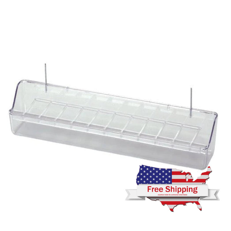 Reggio Spill-Proof Transparent Feeder with Hooks & Grill (2GR) | Chicken Antibiotics
