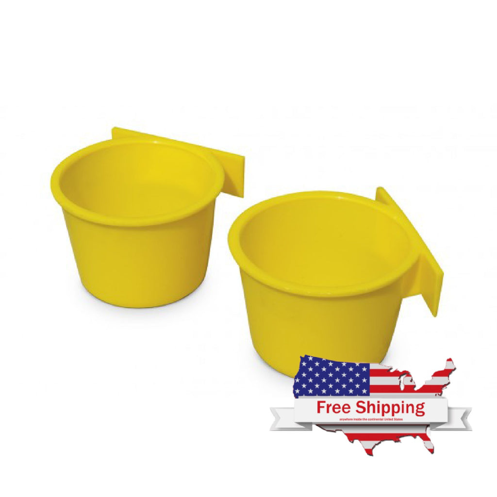 Natural Drinking Cup for Shows/Pigeon Water Cup - Yellow | Chicken Antibiotics