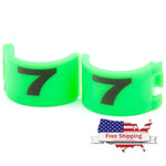 E-Z Lock Rings Numbered - 5 MM (1-10) / Green | Chicken Antibiotics