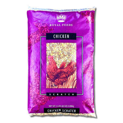 Chicken Scratch (Leach Grain & Milling) Affordable Chicken Feed - 5 LBS | Chicken Antibiotics