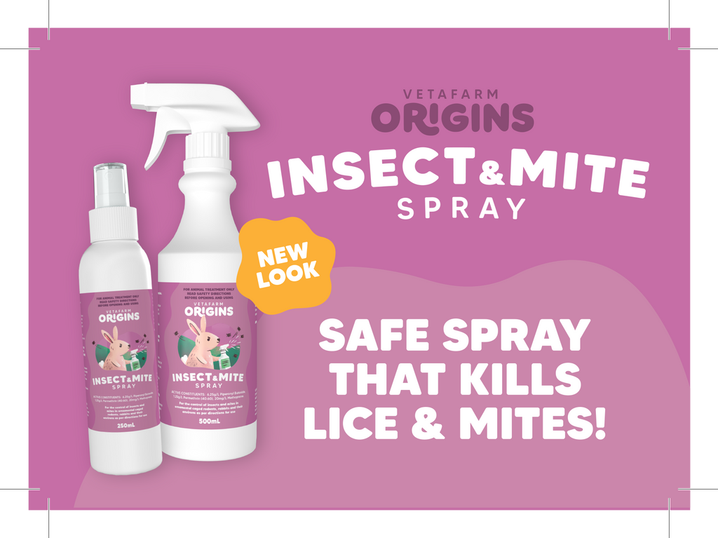 Origins Insect & Mite Spray for Rabbits & Small Animals - 6 Week Shield | Vetafarm at ChickenAntibiotics.com
