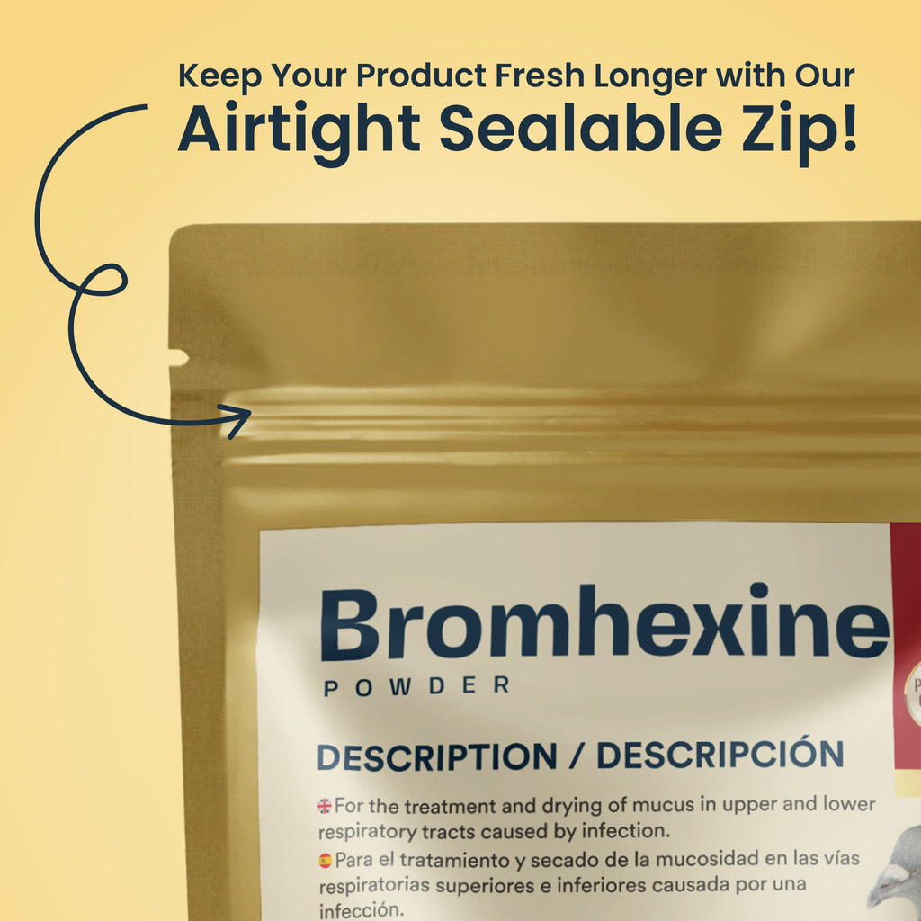 Bromhexine: Respiratory Drying Agent for Pigeons & Pet Birds | Chicken Antibiotics