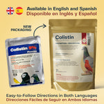 Colistin 5% Powder for Birds - 100g. Treats/Prevents a Variety of Infections | Chicken Antibiotics