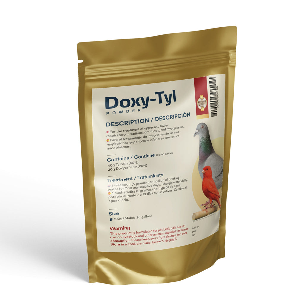 Doxy-Tyl Powder for upper and lower respiratory infections, Mycoplasma, and Ornithosis/Psittacosis in Birds | Chicken Antibio