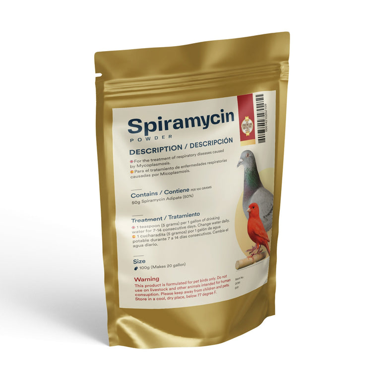 Spiramycin 50: Treats Respiratory & Mycoplasma Infections in Pigeons | Chicken Antibiotics