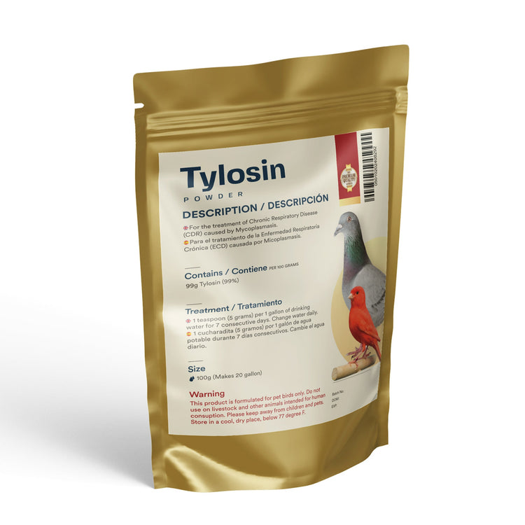 Tylosin Powder for CRD Treatment in Pigeons, Cage Birds & Pet Chickens | Chicken Antibiotics