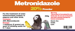 Metronidazole 20% Avian Canker Treatment for Birds | Chicken Antibiotics