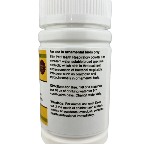 Respiratory Powder (Elite Pet) - Treats Respiratory Infections & Mycoplasmosis in Birds