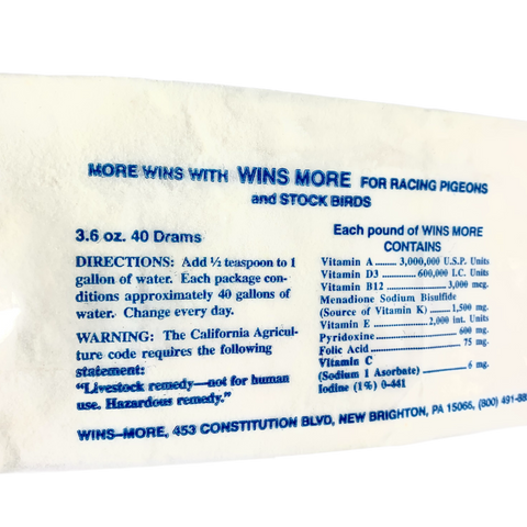 Winsmore Vitamins for Birds - Multivitamin Powder for Healthy Birds - 3.6 oz | Chicken Antibiotics