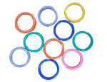 PLASTIC SPIRAL BANDS- Size 8 / 50ct - Purple | Chicken Antibiotics