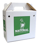 Cardboard Auction Box (Natural) - Ventilated Pigeon Carrier/Transport Box | Chicken Antibiotics