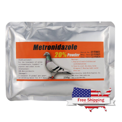 Metronidazole 20% Avian Canker Treatment for Birds | Chicken Antibiotics