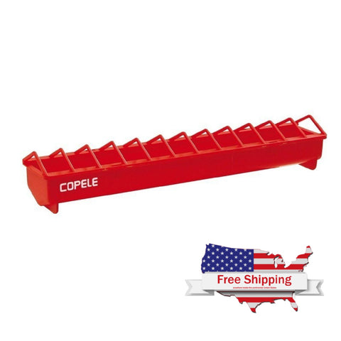 Plastic Feeding Trough (Copele) - Ideal Chick Feeder & Pigeon Feeder | Chicken Antibiotics
