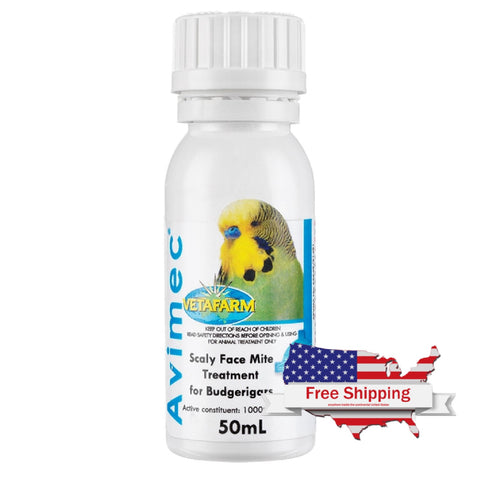Avimec (Vetafarm): Treatment for Scaly Face Mite for Budgerigars | Chicken Antibiotics