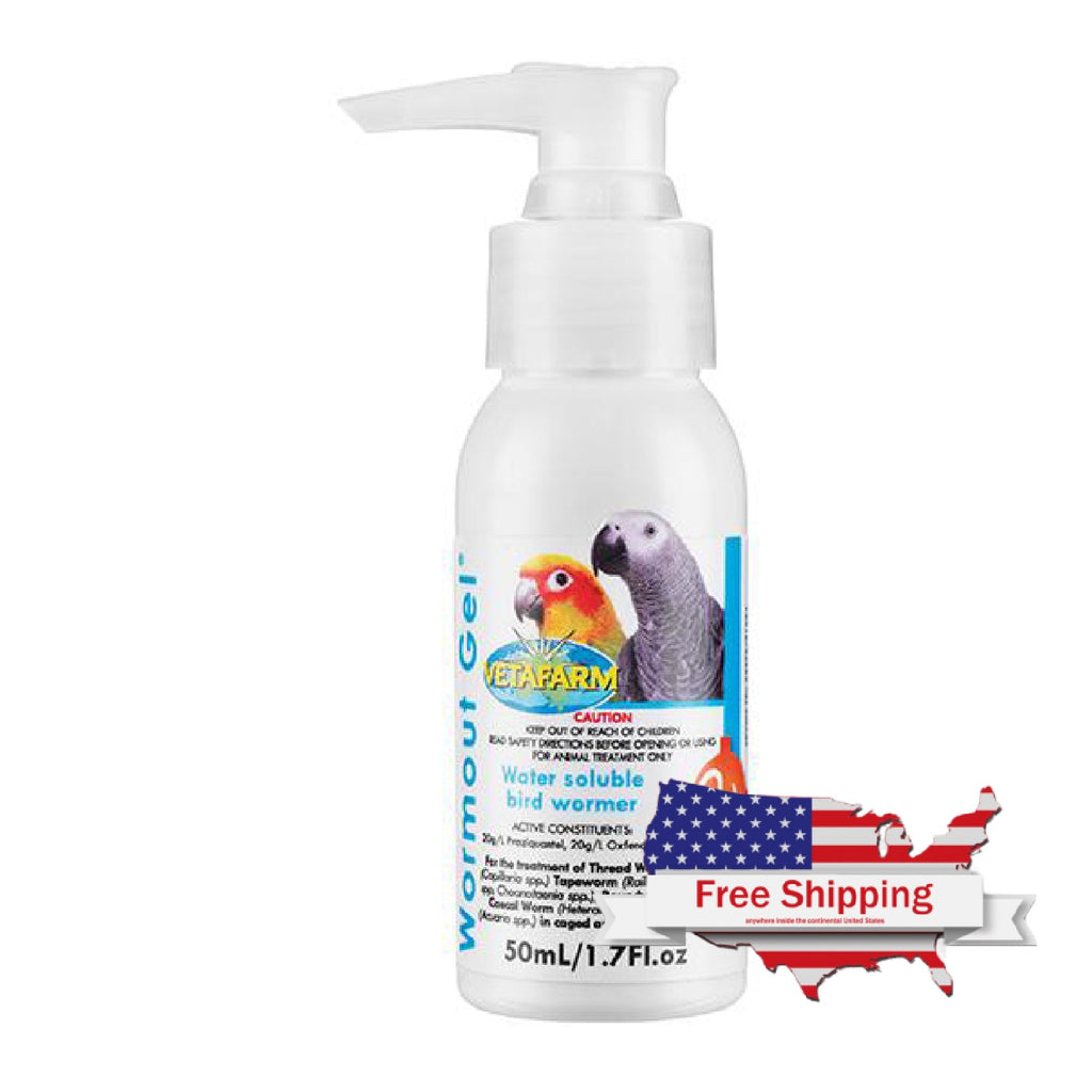 Wormout Gel – 50ml (1.7 fl oz) | Vetafarm at ChickenAntibiotics.com