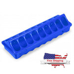 Blue Plastic Feeder for Chicks 12" (Copele) Chick Feed Trough | Chicken Antibiotics