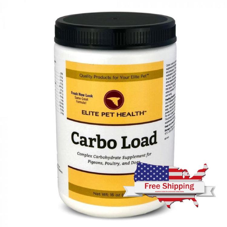 Carbo Load (Elite Pet) Essential Carbohydrates for Racing Pigeons' Winning Edge | Chicken Antibiotics