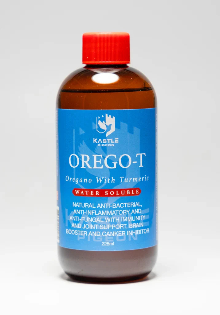 Orego-T 10% Oregano with Turmeric for Pigeons | Natural Gut Health & Immune Support in Water - 225 ml | Chicken Antibiotics