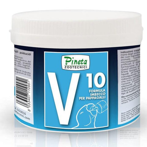 V10 (Pineta Zootecnici) Baby Parrot Formula: Food for Baby Parrots | Chicken Antibiotics