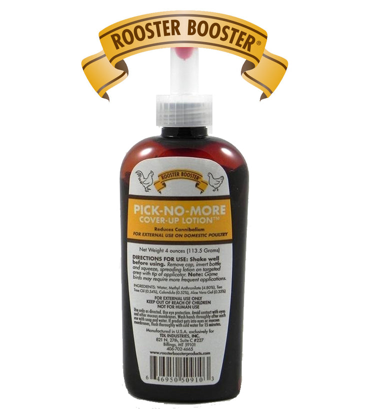 Pick-No-More Cover Up Lotion (Rooster Booster) | Chicken Antibiotics