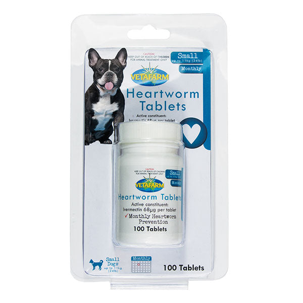 Heartworm Tablets Small | Vetafarm at ChickenAntibiotics.com