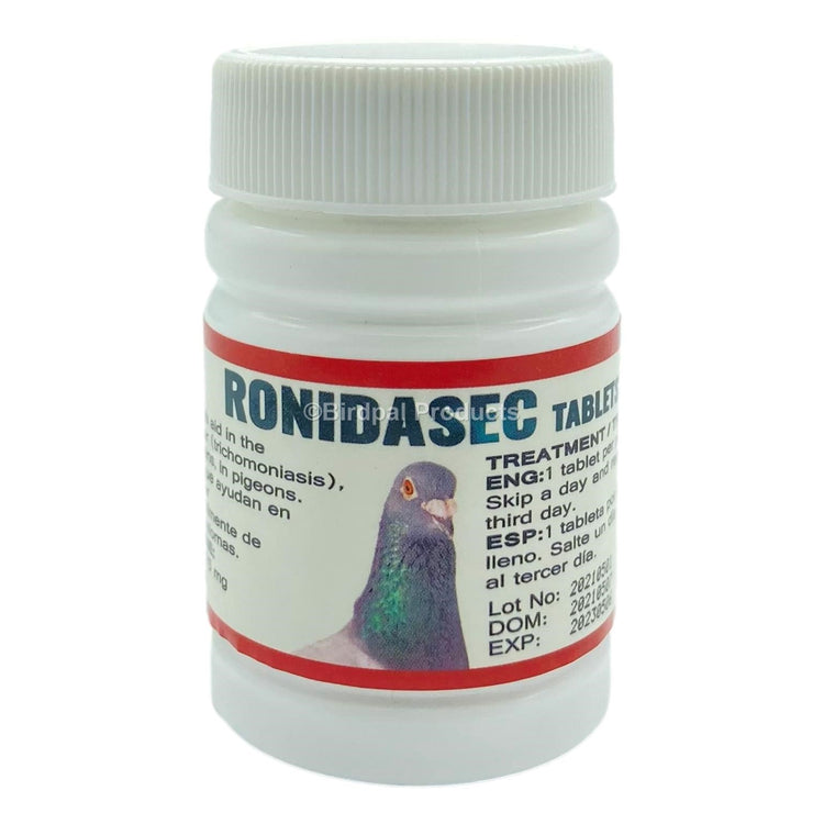Ronidasec Tablets for Canker in Pigeons - 50 ct | Chicken Antibiotics