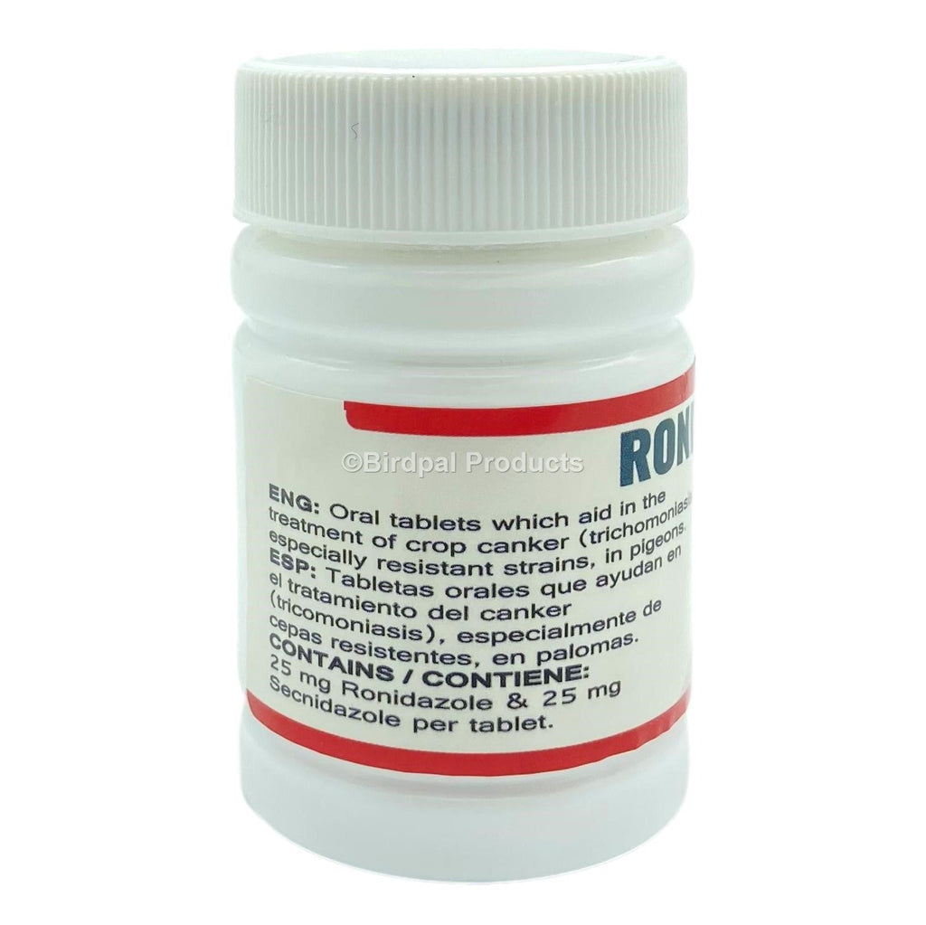 Ronidasec Tablets for Canker in Pigeons - 50 ct | Chicken Antibiotics