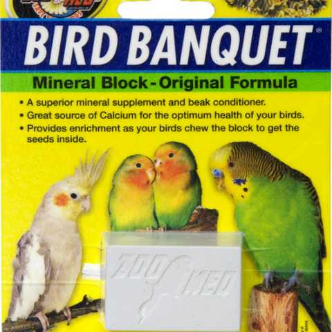 Zoo Med Bird Banquet Original Formula Mineral Block Beak Conditioner | Chicken Antibiotics