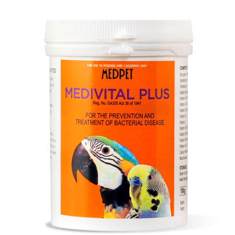 Medivital (Medpet) Prevention & Treatment of Bird Bacterial Infections - Formulated for Budgerigars | Chicken Antibiotics