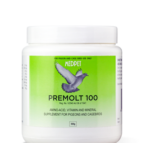 Premolt 100 (MedPet) Plumage Enhancement for Birds (Pigeons & Cage Birds) | Chicken Antibiotics
