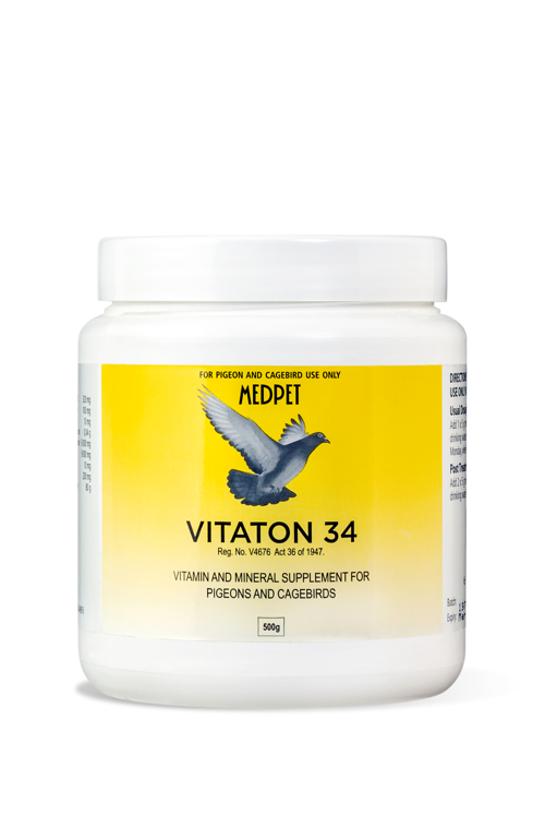 Vitaton-34 (Medpet) Pigeon Vitamin Supplement Boosts Health & Vitality | Chicken Antibiotics