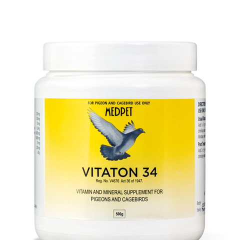 Vitaton-34 (Medpet) Pigeon Vitamin Supplement Boosts Health & Vitality | Chicken Antibiotics