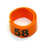 WRAP-AROUND SERIES NUMBERED BANDS - 7 / Red / 26-50 | Chicken Antibiotics