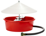 Automatic Poultry Waterer with Cover – 5-Quart Continuous Flow Chicken Waterer | Chicken Antibiotics