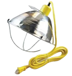 Brooder Light with 10.5" Reflector & 9' Power Cord | High-Heat Porcelain Socket & Bulb Guard | Chicken Antibiotics