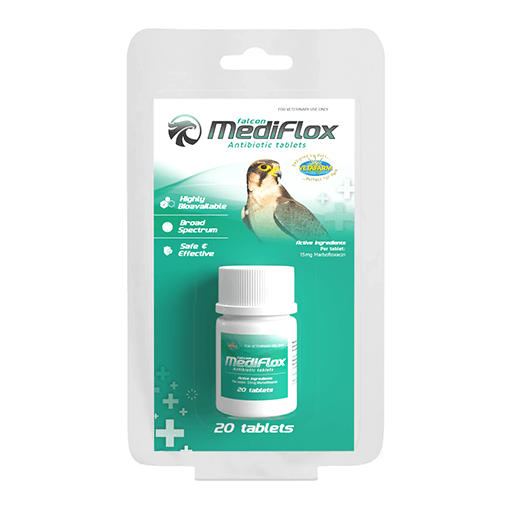 Falcon MediFlox - broad-spectrum treatment for falcons | Vetafarm at ChickenAntibiotics.com