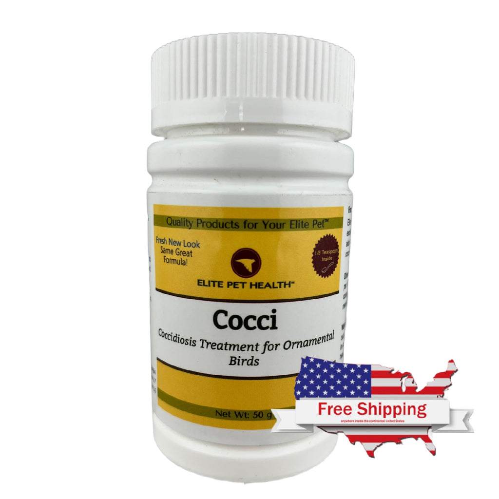 Cocci Powder (Elite Pet) Coccidiosis Treatment for Birds (Cage + Aviary) | Chicken Antibiotics