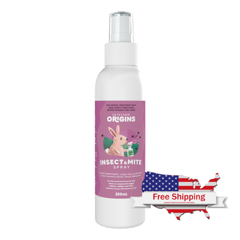 Origins Insect & Mite Spray for Rabbits & Small Animals - 6 Week Shield | Vetafarm at ChickenAntibiotics.com
