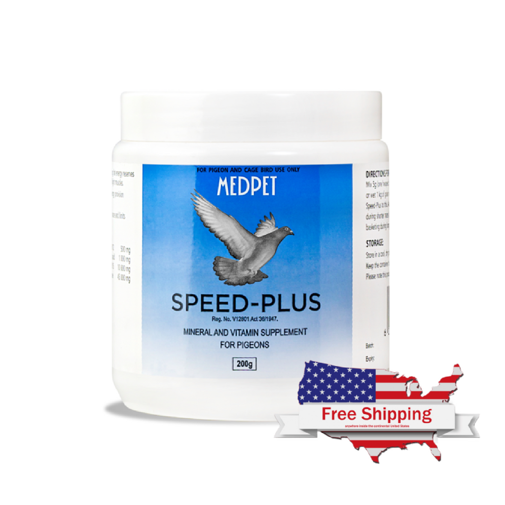 Speed Plus (Medpet) Pigeon Racing Supplement with Mega Vitamin B Complex | Chicken Antibiotics