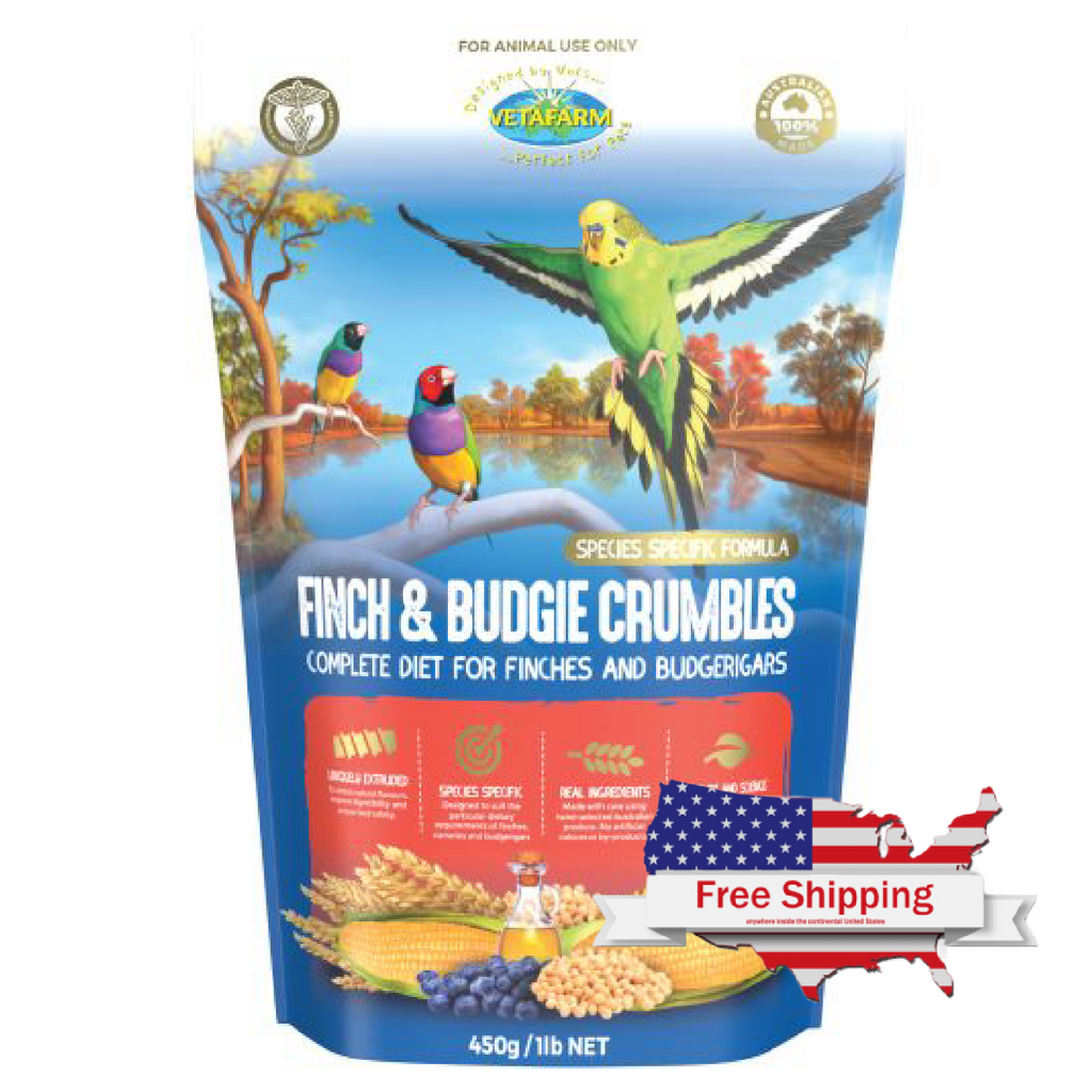 Finch and Budgie Crumbles | Vetafarm at ChickenAntibiotics.com