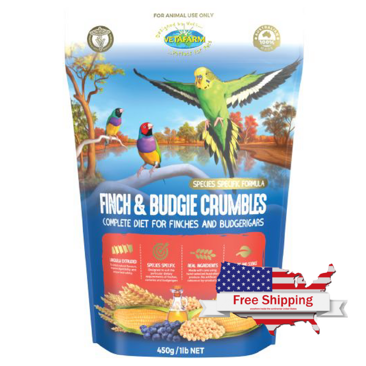Finch and Budgie Crumbles | Vetafarm at ChickenAntibiotics.com