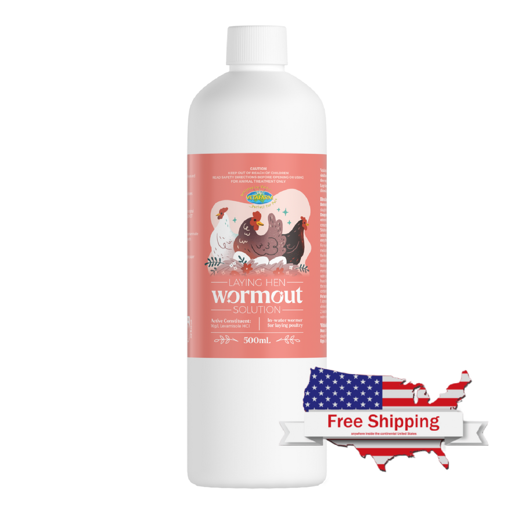Laying Hen Wormout Solution - No Withholding Period on Eggs – 500ml | Vetafarm at ChickenAntibiotics.com