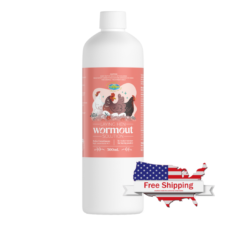 Laying Hen Wormout Solution - No Withholding Period on Eggs – 500ml | Vetafarm at ChickenAntibiotics.com