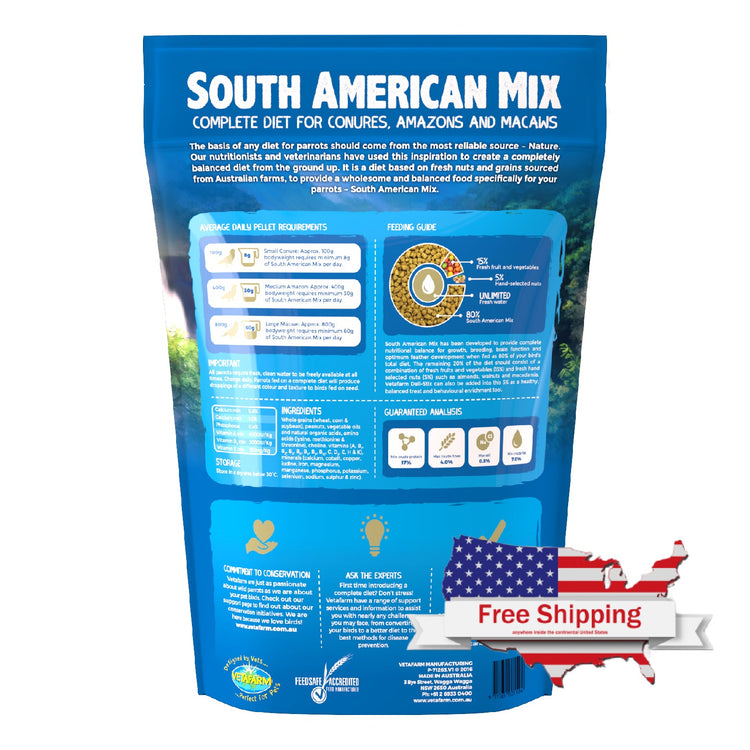 South American Mix Pellets (Vetafarm) | Chicken Antibiotics