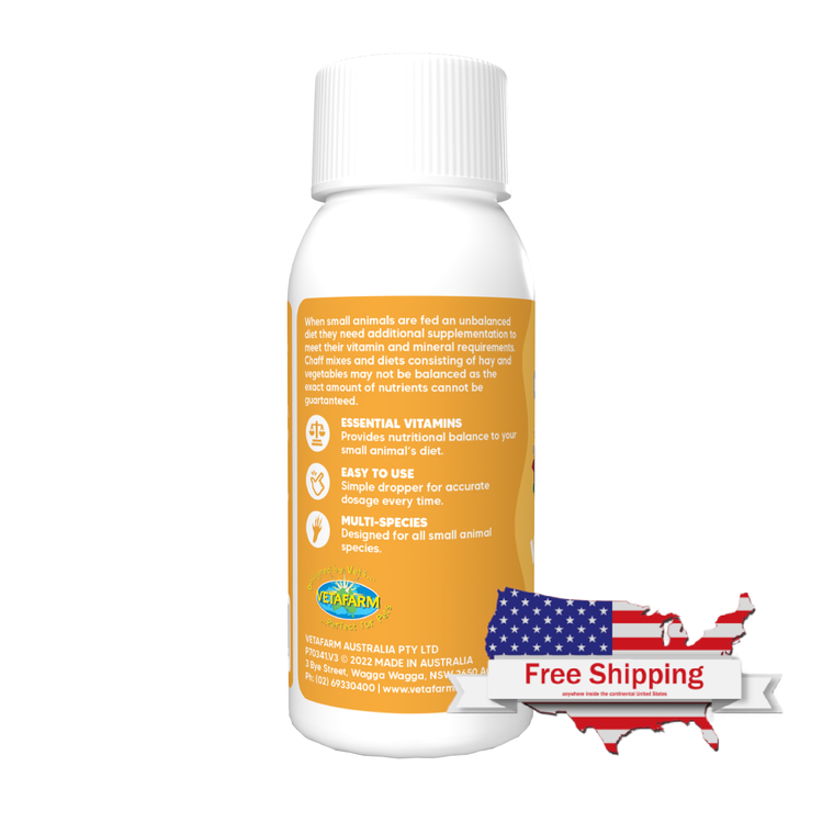 Vitasol Drops Essential Small Animal Vitamins for Rabbits, etc. | Vetafarm at ChickenAntibiotics.com