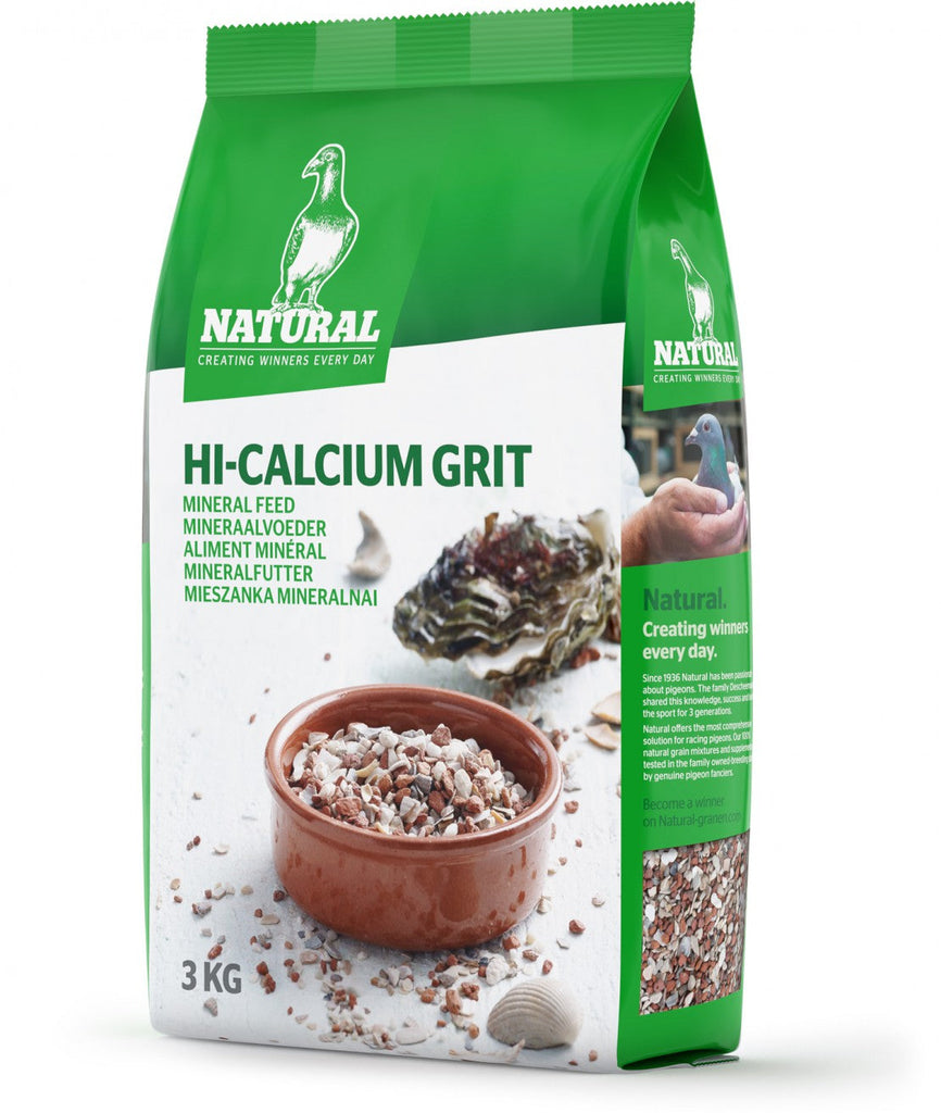 Hi-Calcium Natural Grit - Red Stone for Pigeons/Mineral Grit for Pigeons - 3kg | Chicken Antibiotics