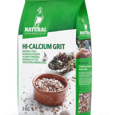 Hi-Calcium Natural Grit - Red Stone for Pigeons/Mineral Grit for Pigeons - 3kg | Chicken Antibiotics