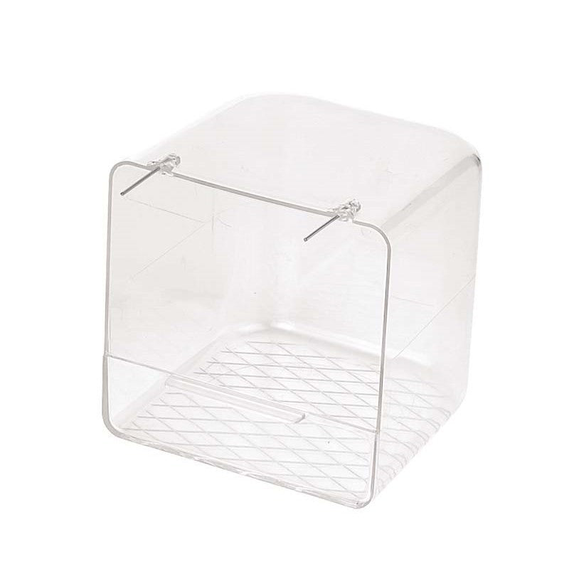 Clear Cagebird Bath (Copele) Acrylic Cage Bird Bath | Chicken Antibiotics
