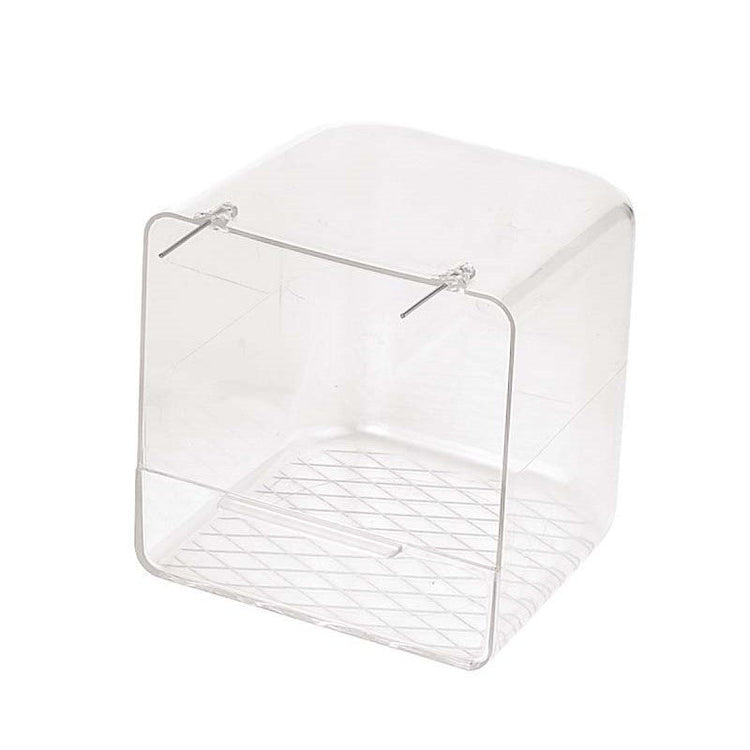 Clear Cagebird Bath (Copele) Acrylic Cage Bird Bath | Chicken Antibiotics