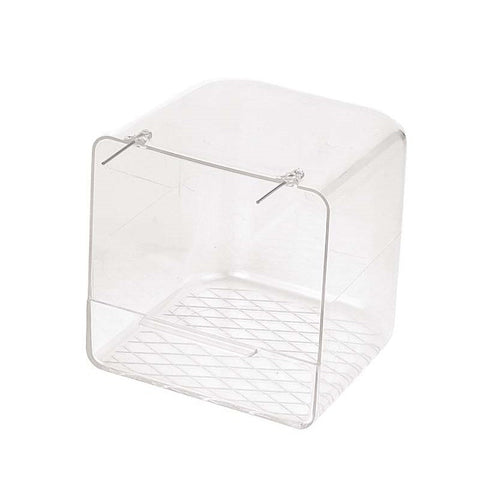 Clear Cagebird Bath (Copele) Acrylic Cage Bird Bath | Chicken Antibiotics